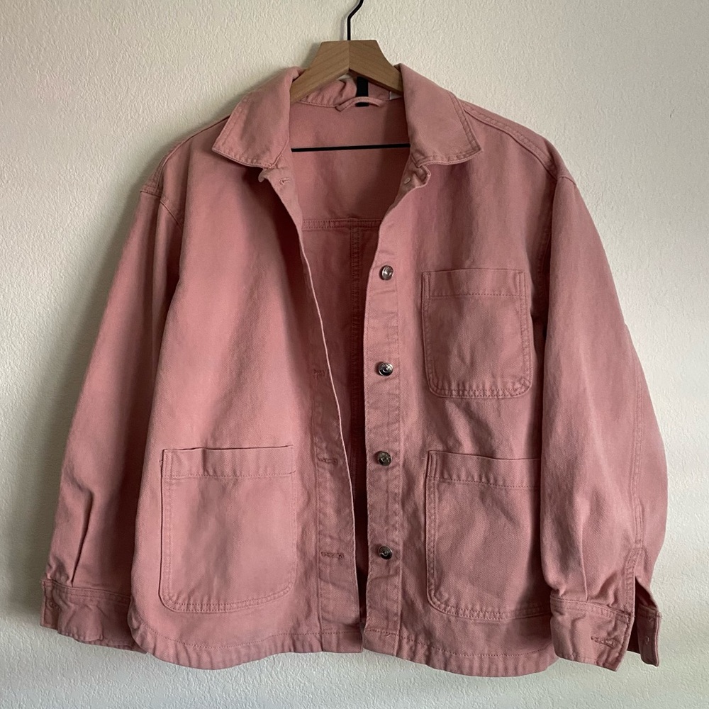H&M Pink Chore Coat Jacket